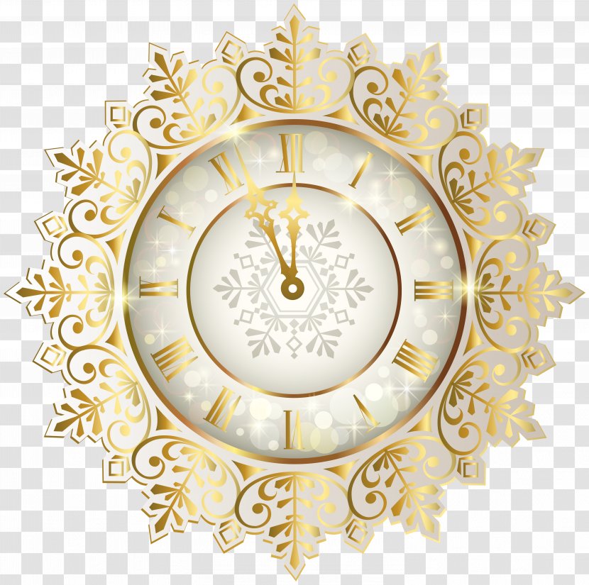 New Year's Day Clock Eve Clip Art - Christmas - Time Transparent PNG