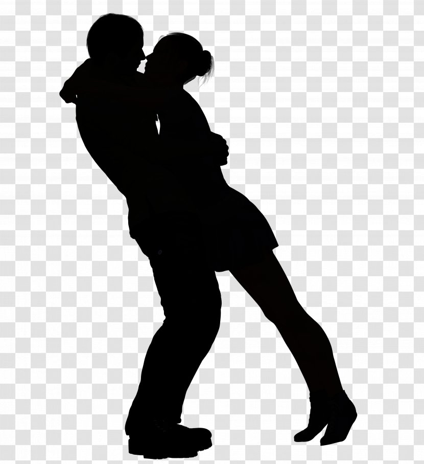 Silhouette Couple Woman - Shoulder - Kiss Transparent PNG