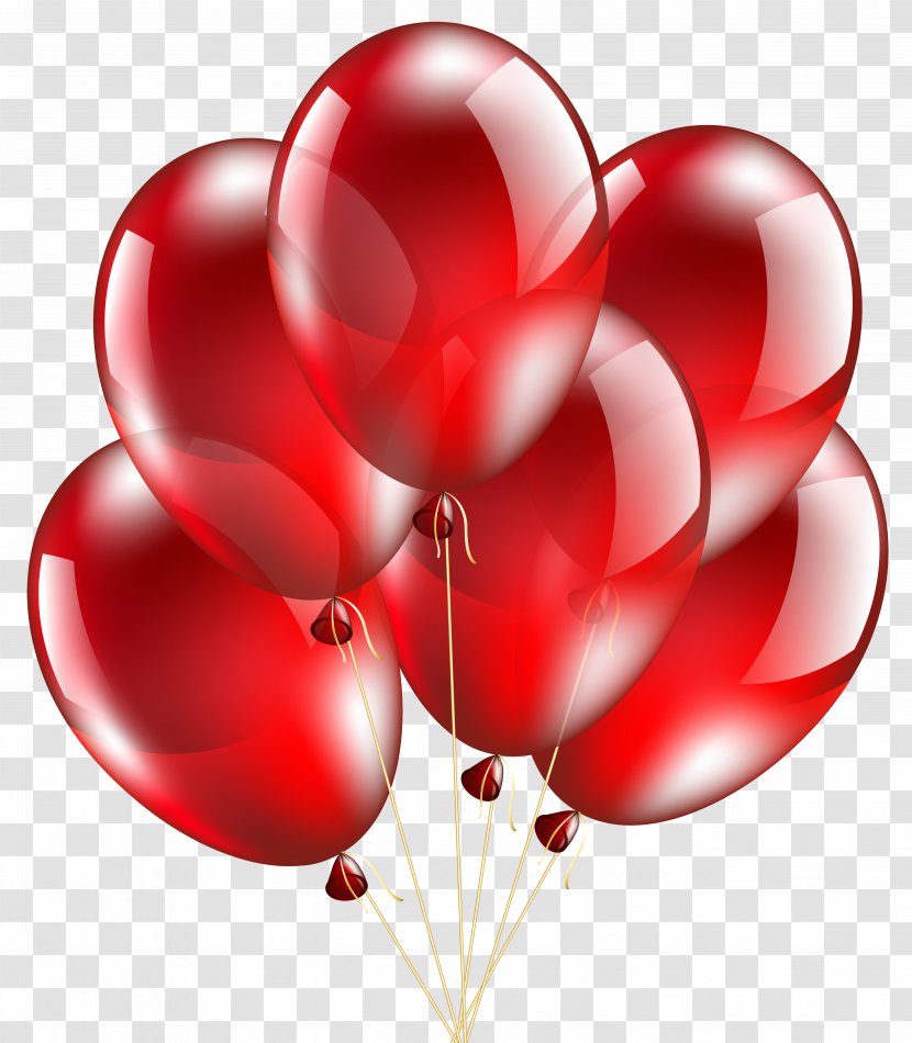 Balloon Clip Art - Heart - Red Balloons Transparent Image Transparent PNG