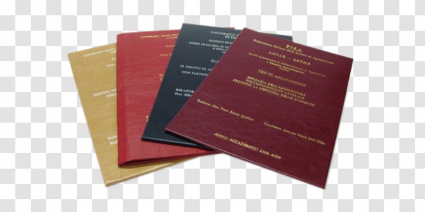 Paper Hardcover Bookbinding Printing Artificial Leather - Thesis - Laurea Transparent PNG
