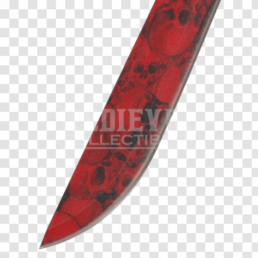 Combat Knife MC MT Blade Red Skull Transparent PNG