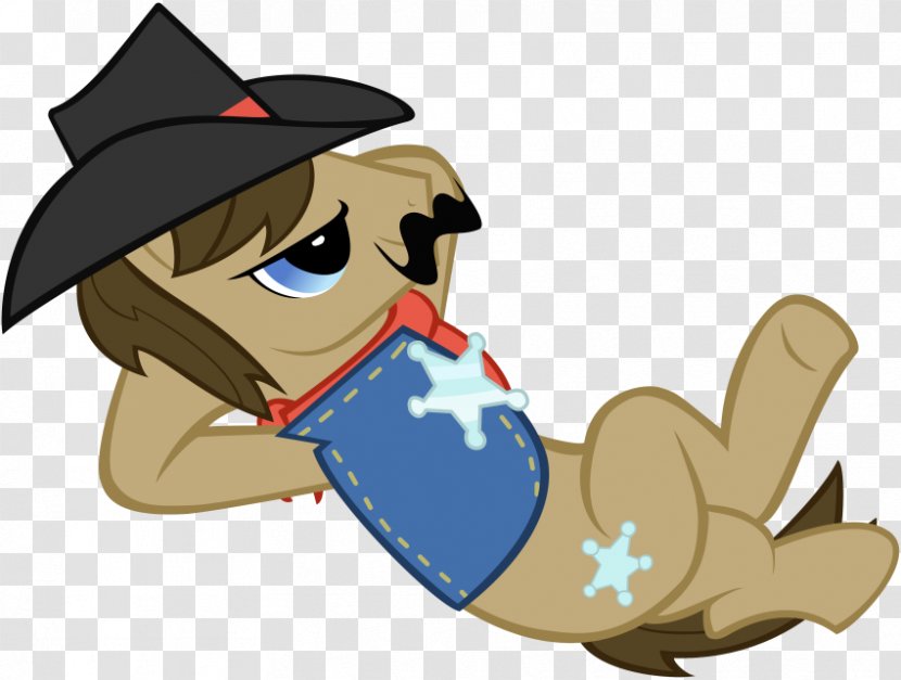 Pony Applejack Sheriff Horse - Watercolor Transparent PNG