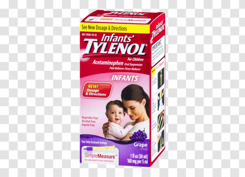 Tylenol Acetaminophen Child Infant Fever - Pediatrics Transparent PNG