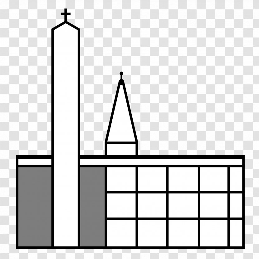 St. Michael (Nordend) Sossenheim Rectangle Facade - Elevation - Menschlich Transparent PNG