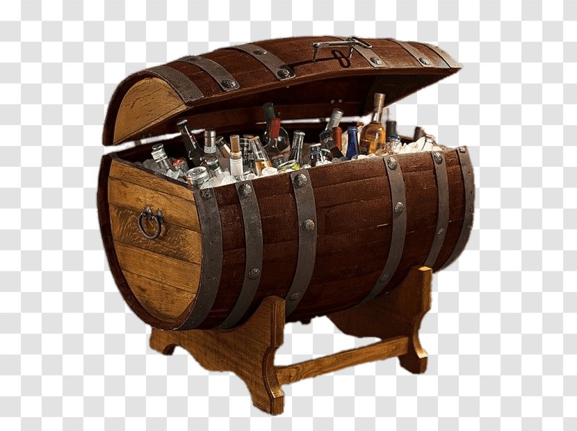 Tequila Wine Cooler Barrel Oak - Watercolor Transparent PNG