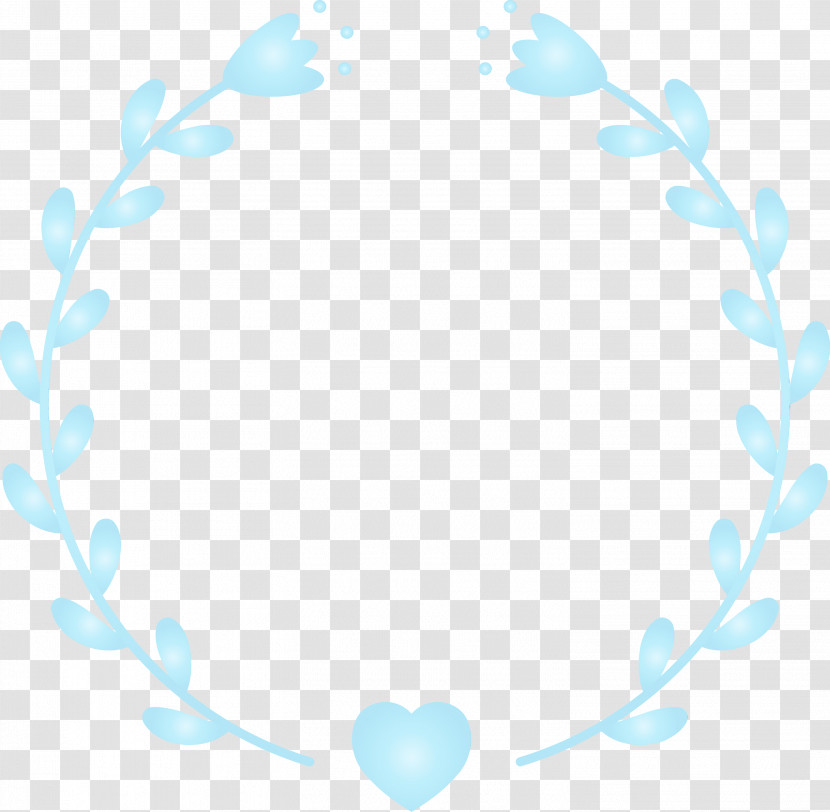 Blue Turquoise Heart Aqua Circle Transparent PNG