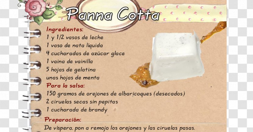 Paper Food Font - Material - Panna Cotta Transparent PNG