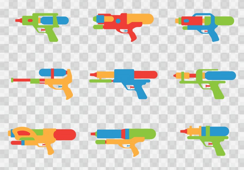 Water Gun Toy Firearm Pistol - Children's Collection Transparent PNG