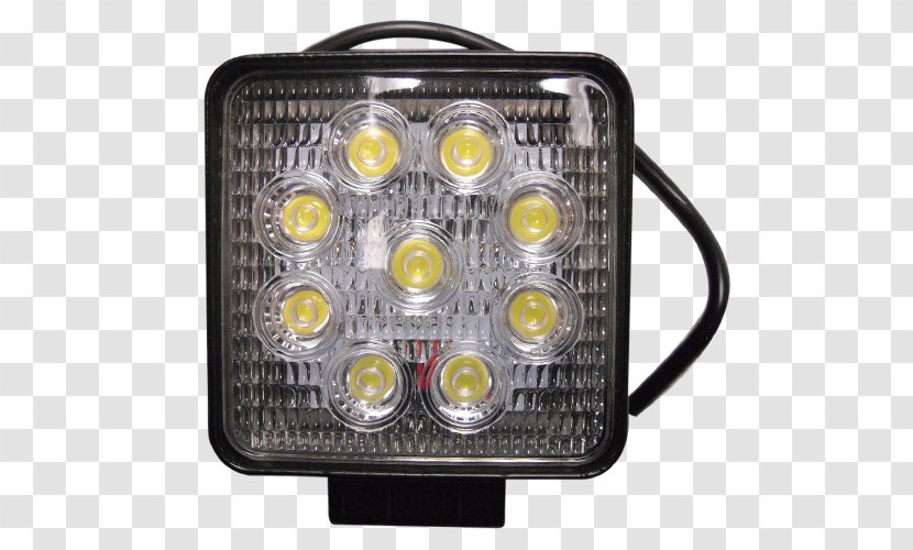 Headlamp Light Car Square Vehicle - Strobe Transparent PNG