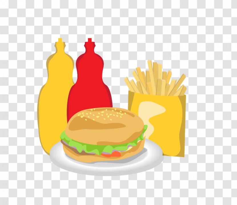 Cheeseburger French Fries Hamburger Meatloaf Junk Food - Beverage Burger Transparent PNG