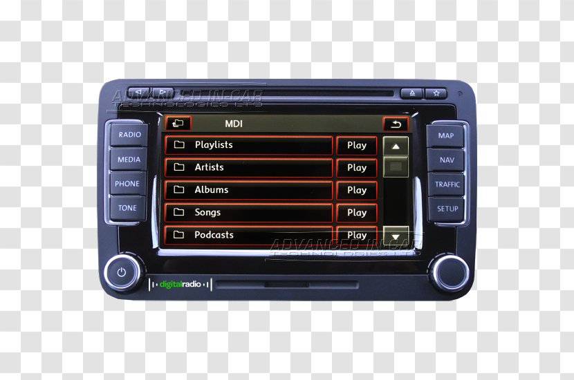 Volkswagen Audi Car Radio Navigation Transparent PNG