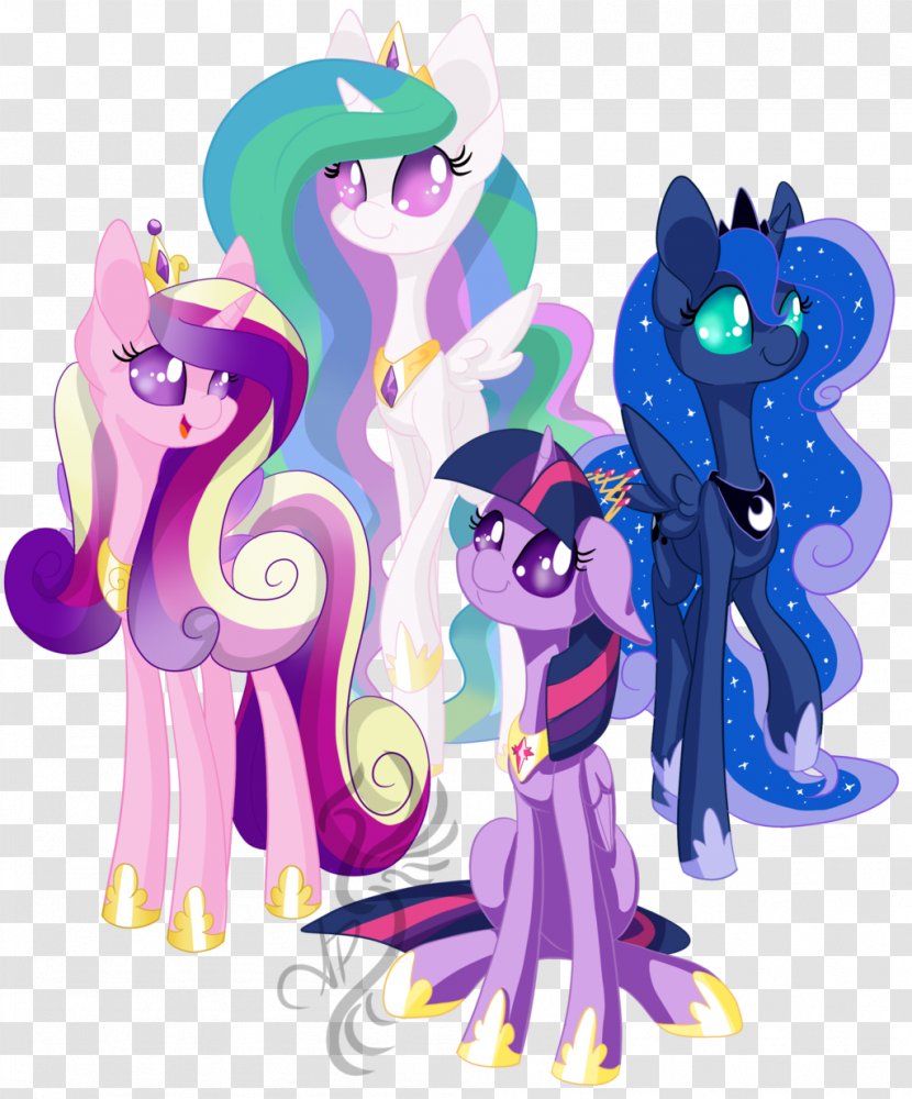 Pony Princess Cadance Twilight Sparkle Celestia - Cartoon Transparent PNG