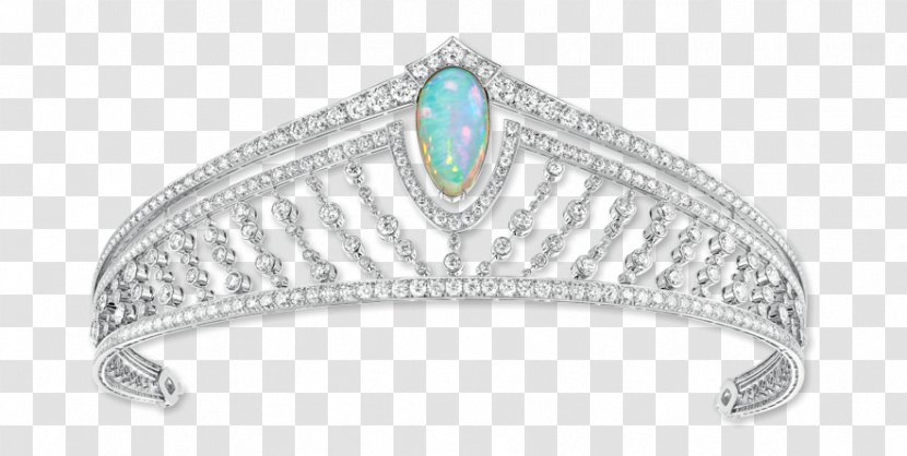 Emerald Tiara Crown Jewellery Bride - Platinum - Vector Transparent PNG