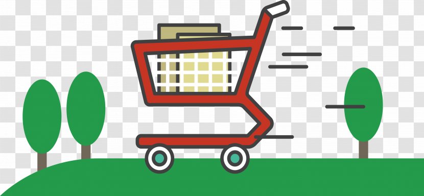 E-commerce Green Online Shopping Clip Art - Area - Cart Transparent PNG