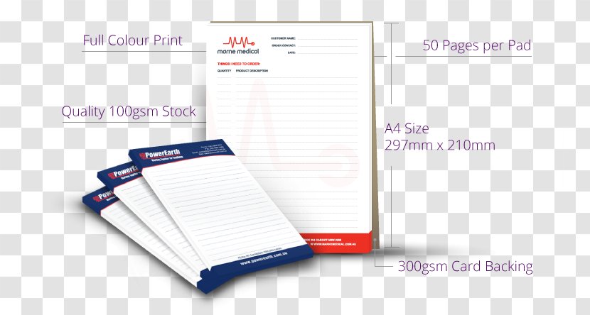 Paper Material Product Letterhead Company - Brand - Business Notepad Transparent PNG