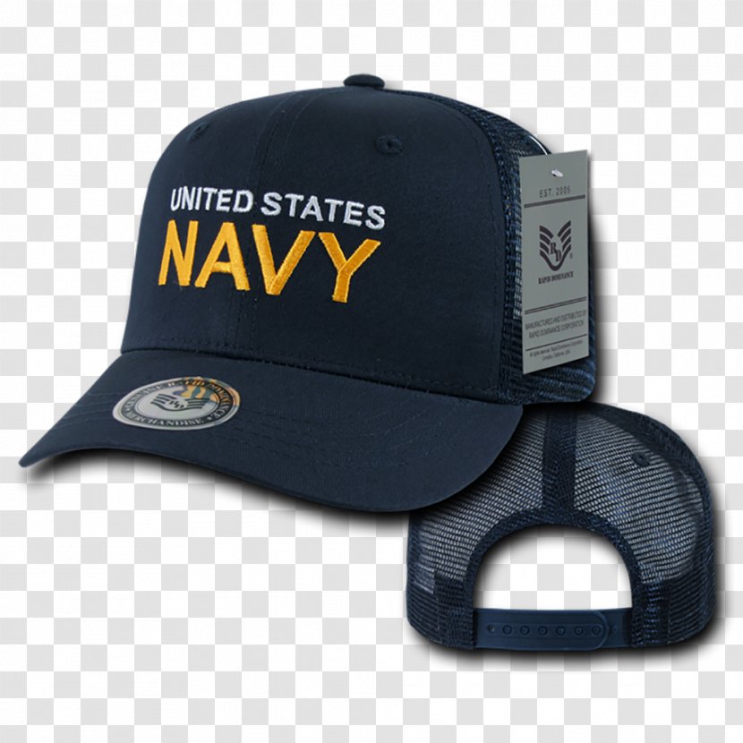 Baseball Cap Product Design Brand - Hat - Navy Military Caps Transparent PNG