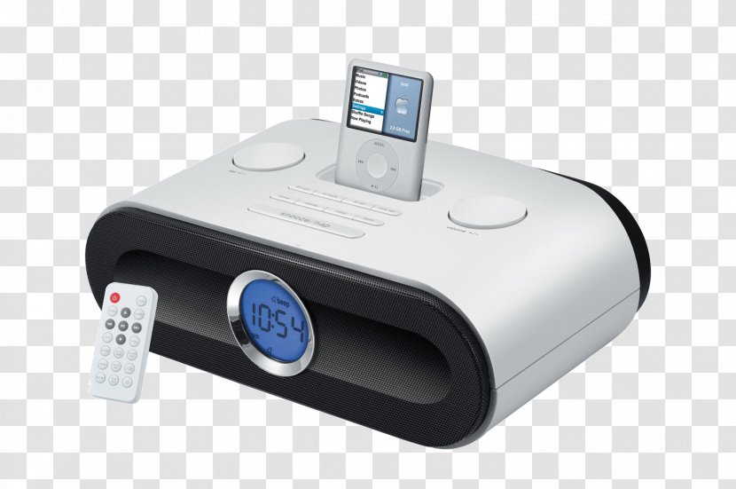 IPod Touch Docking Station Nano Portable Audio Player FM Broadcasting - Hardware - Radio Transparent PNG