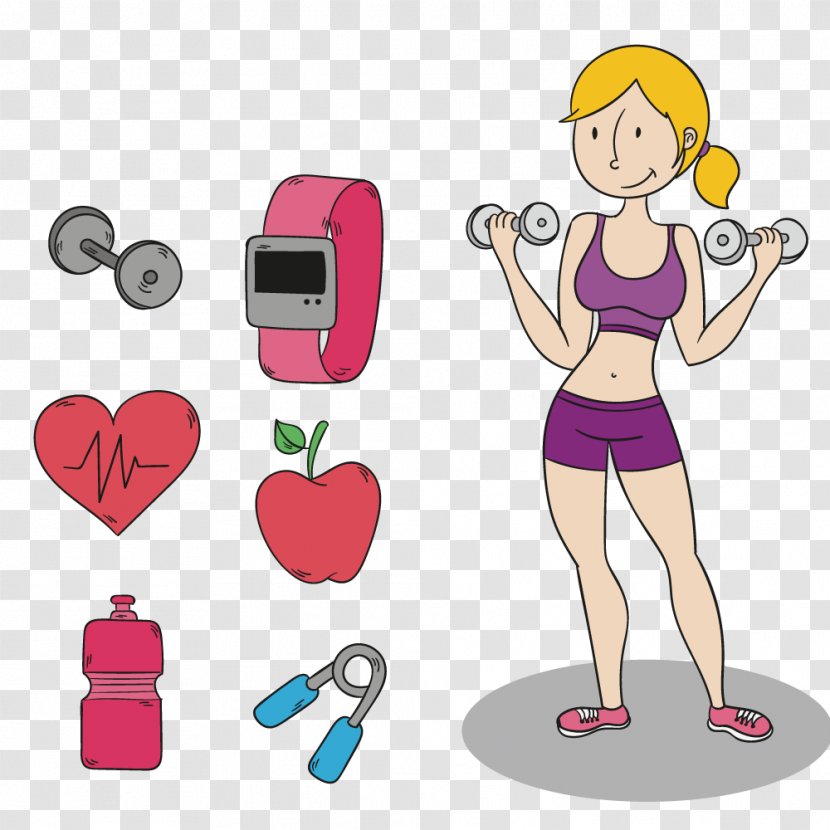Fitness Centre Clip Art - Silhouette - Exercise Woman Transparent PNG