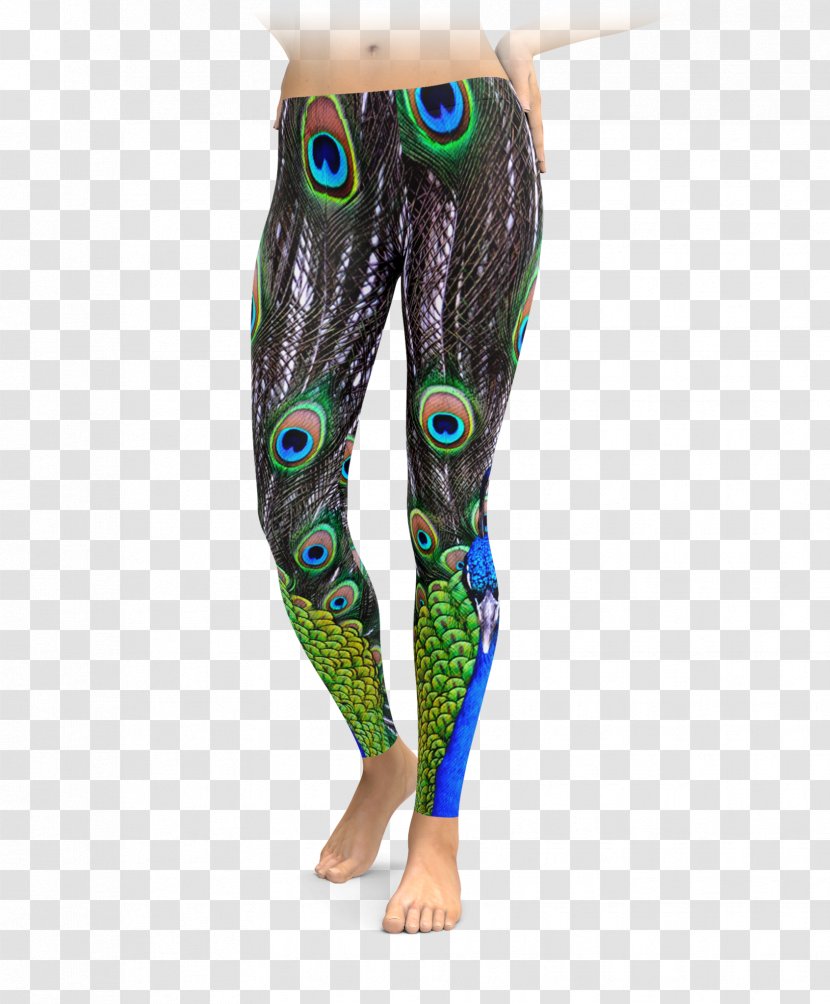 Leggings Clothing Fashion Saint Patrick's Day Pants - Cartoon - Peacock Transparent PNG