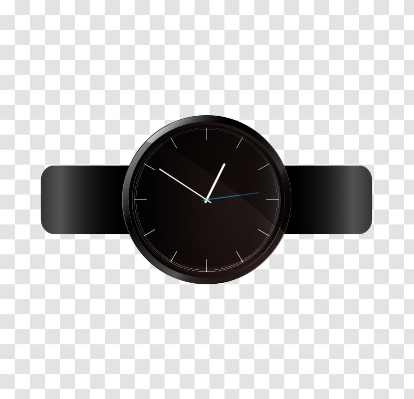 Apple Watch Black Clock Lacoste - Blue Transparent PNG