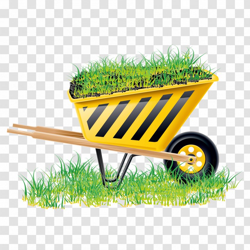 Garden Tool Gardening Icon - Cart - Site Push Grass Car Transparent PNG