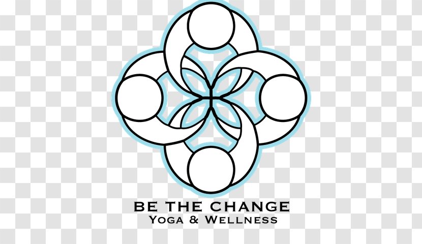 Be The Change Yoga & Wellness Tattoo Mandala - Leaf - Changing Room Logo Transparent PNG
