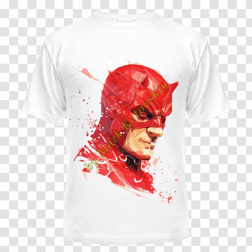 Daredevil Punisher Elektra Deadpool T-shirt - Captain America Transparent PNG