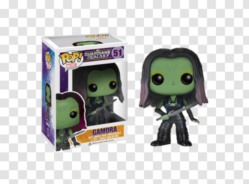 Gamora Drax The Destroyer Rocket Raccoon Star-Lord Funko - Guardians Of Galaxy Transparent PNG