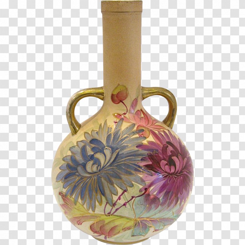 Vase Ceramic English Earthenware Pottery Chrysanthemum - Cut Flowers Transparent PNG