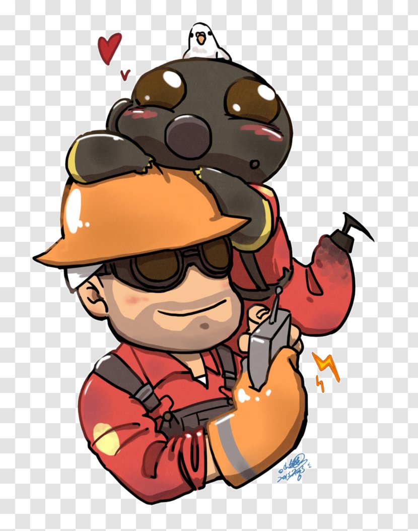Team Fortress 2 Video Game Remake Drawing Fan Art - Engineer Transparent PNG