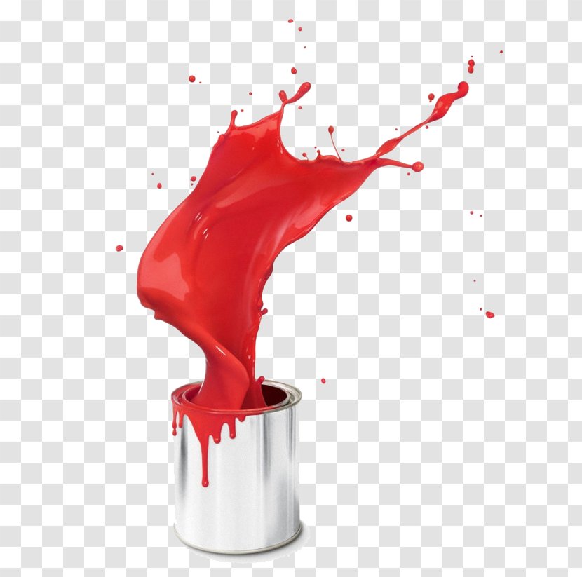 Paint Bucket Stock Photography Royalty-free Red - Of Transparent PNG