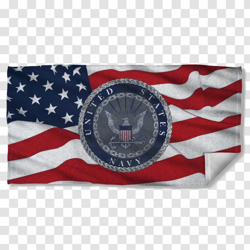Flag Of The United States Navy Towel Throw Pillows Transparent PNG