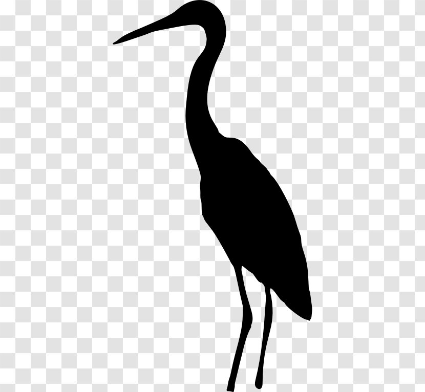 Heron Crane Silhouette Bird Clip Art - Pelecaniformes - Cattle Egret Transparent PNG