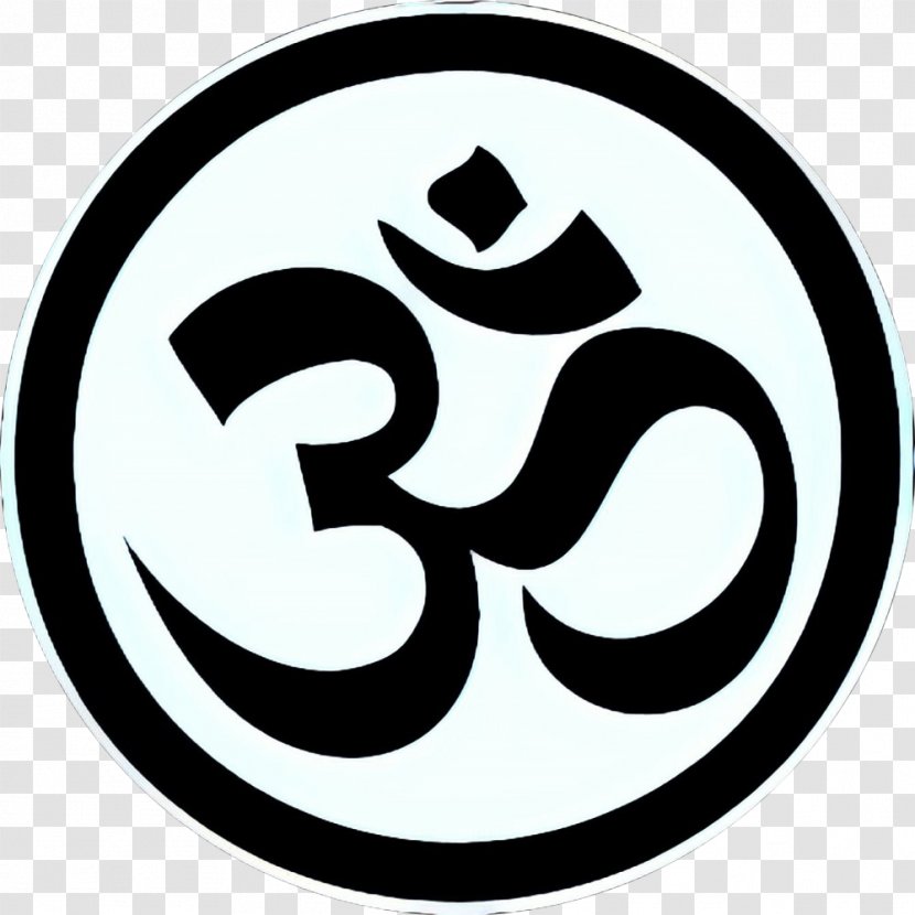 Om Ganesha - Logo - Sticker Blackandwhite Transparent PNG