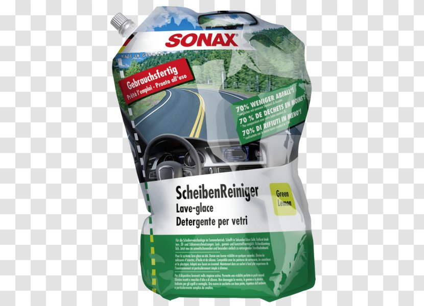 Car Liter Antifreeze Sonax Motor Vehicle Windscreen Wipers - Lemon Green Transparent PNG