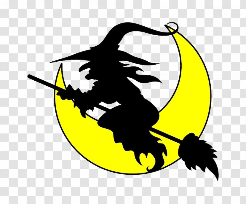 Halloween Witch - Silhouette - Tree Transparent PNG