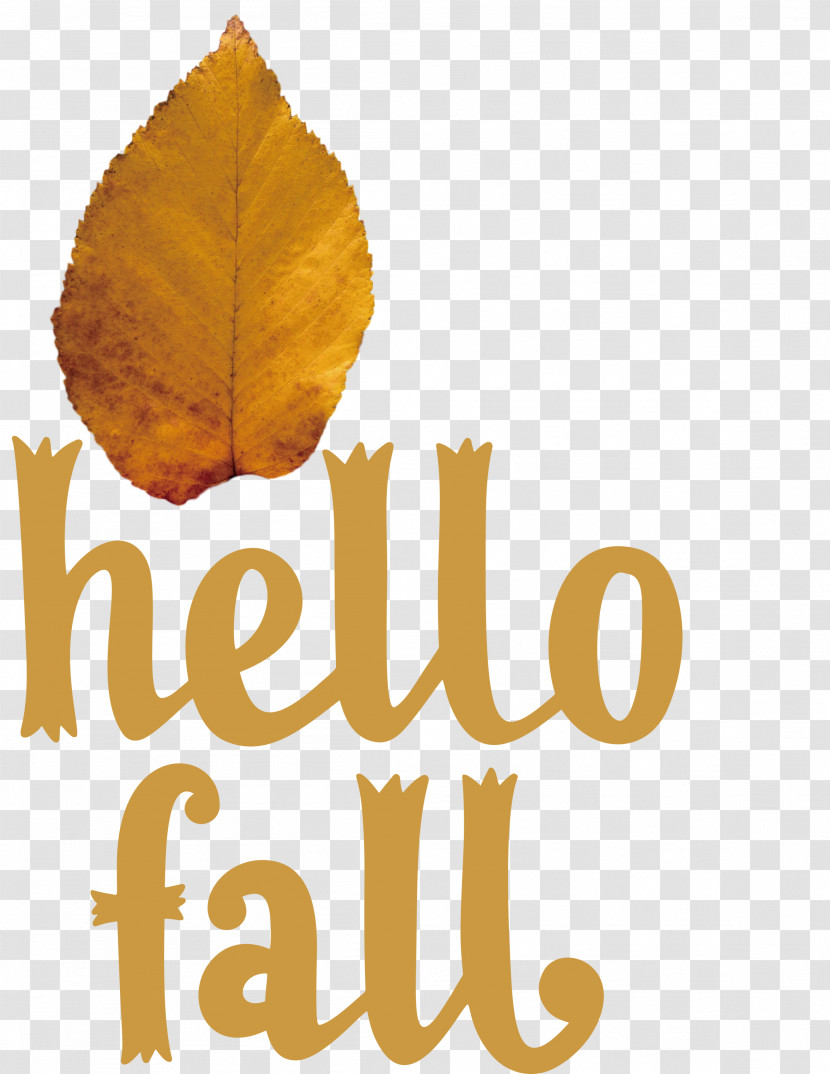 Hello Fall Fall Autumn Transparent PNG