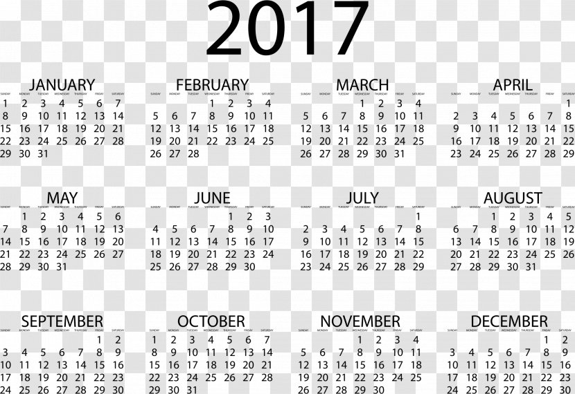 Calendar Date Month Time Pixabay - December - 2017 Picture Transparent PNG