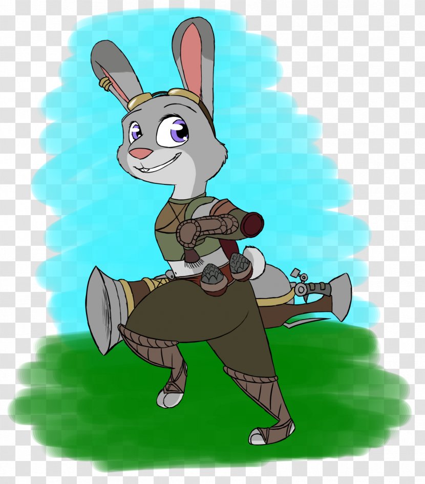 Rabbit Hare Lt. Judy Hopps Easter Bunny Drawing - Rabits And Hares Transparent PNG