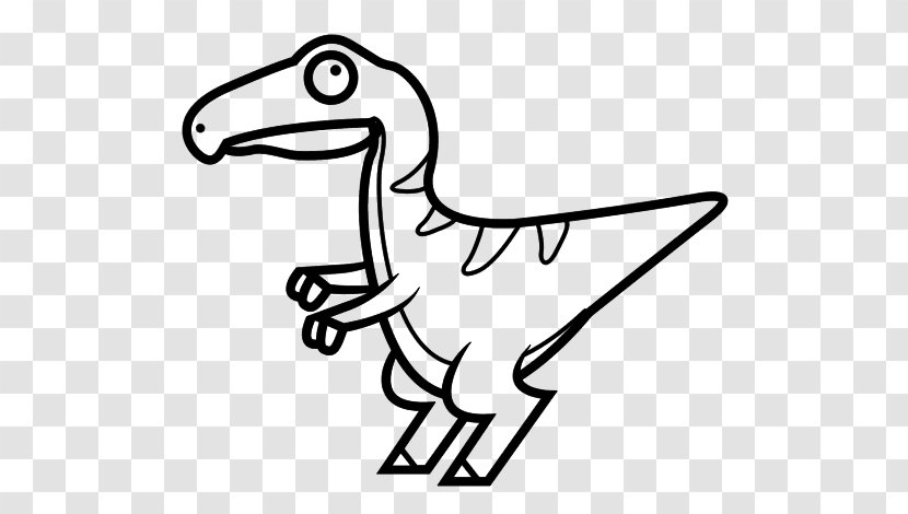 Velociraptor Dinosaur Coloring Book Image Drawing Transparent PNG