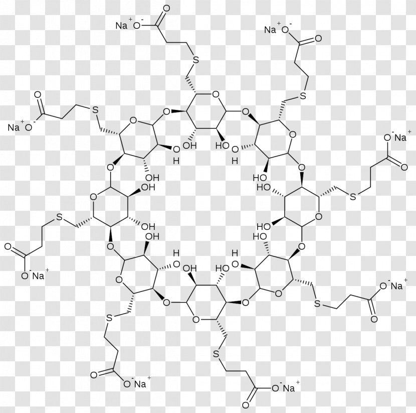 Sugammadex Rocuronium Neuromuscular-blocking Drug Cyclodextrin Neuromuscular Monitoring - Physical Structure Transparent PNG