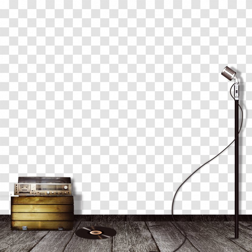 Microphone Wall Floor Web Banner - Tile - Retro Transparent PNG
