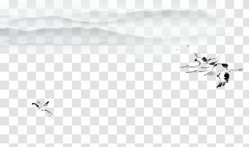 White Brand Pattern - Crane Transparent PNG