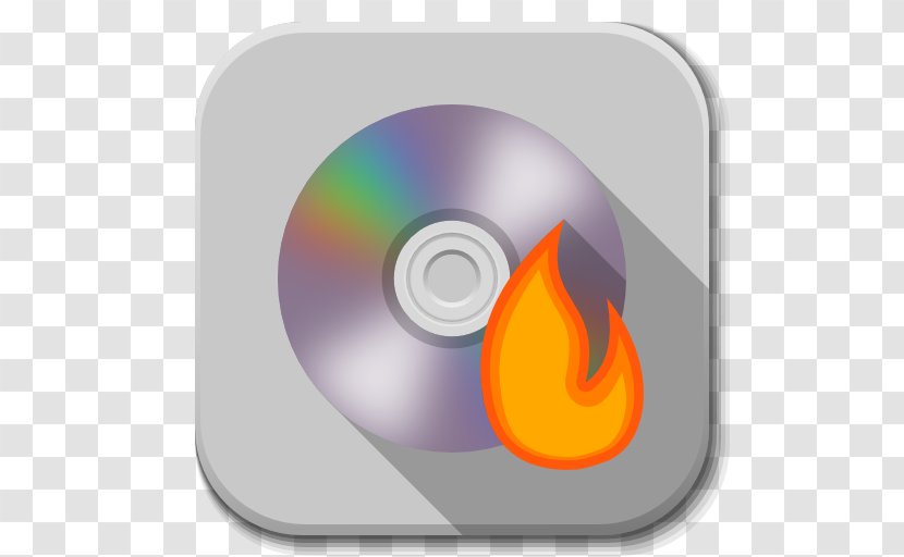 Orange Circle Font - Technology - Apps Cd Burner Transparent PNG