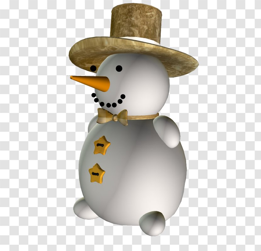 Snowman Christmas Clip Art - Water Bird - A Transparent PNG