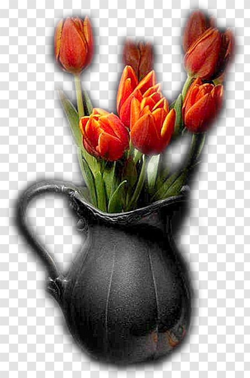 Tulip Flower Still Life Vase Floristry Transparent PNG
