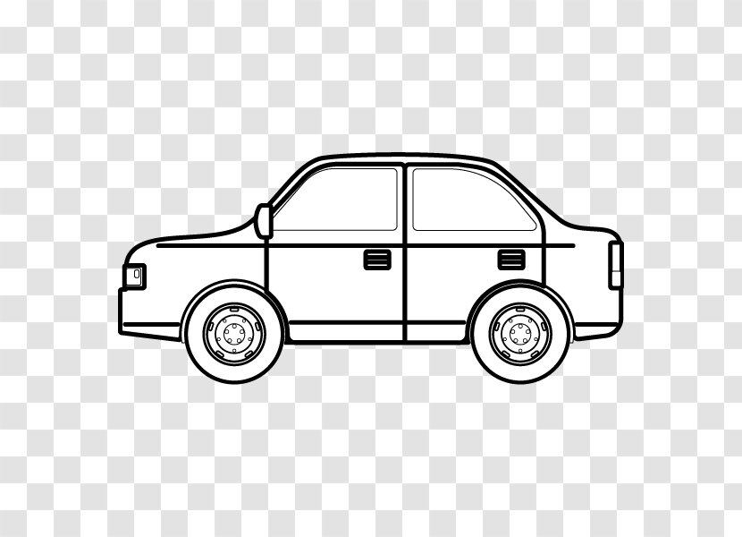 Car Door Black And White Monochrome Painting - Art Transparent PNG