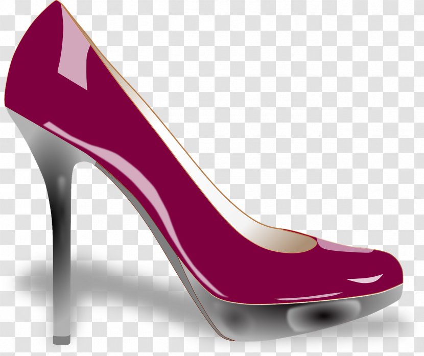 High-heeled Footwear Court Shoe Stiletto Heel Clip Art - Purple High Heels Transparent PNG