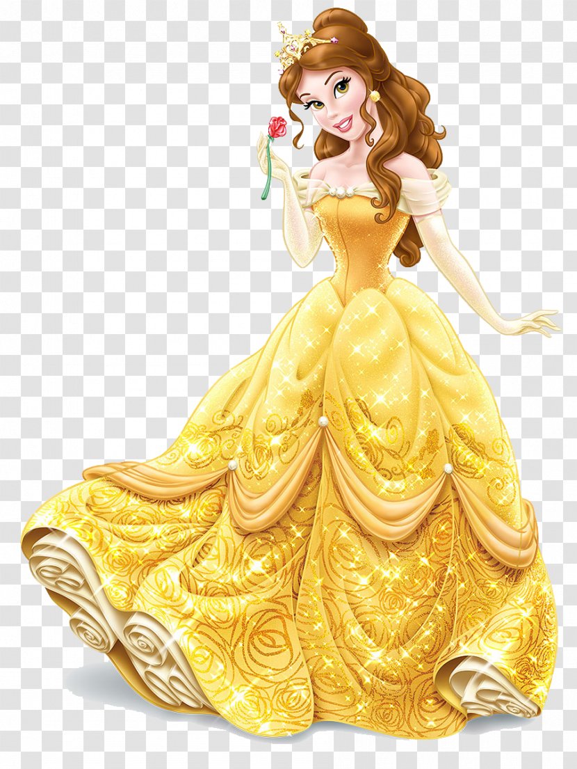 Belle Princess Aurora Cinderella Rapunzel Jasmine - Walt Disney Company - Beauty And The Beast Transparent PNG