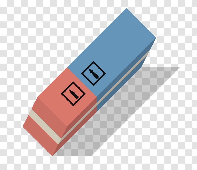 Eraser Pencil Clip Art - Rectangle - Sharpener Clipart Transparent PNG